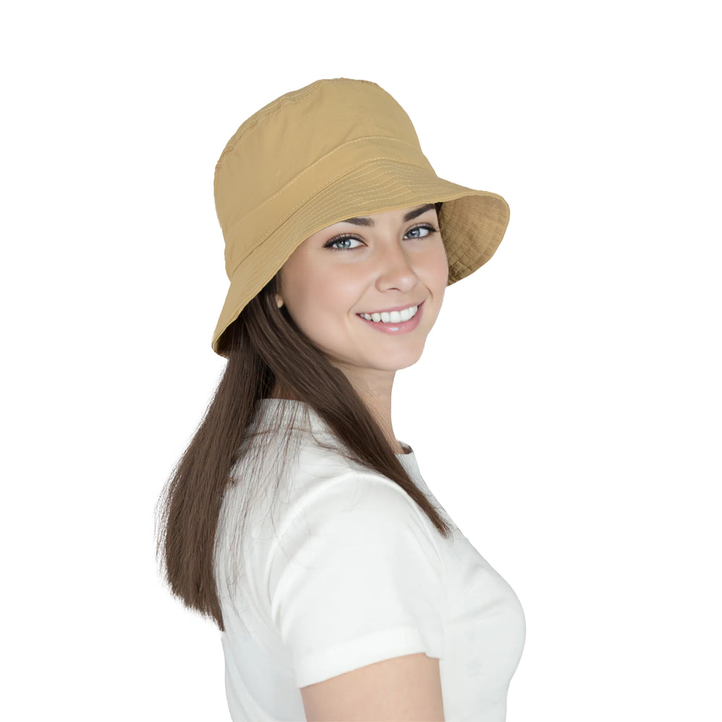 Anna-Kaci Bucket Hat Wide Brim UV Protection Lightweight Packable Outdoor Sun Hat with Adjustable Chin Strap