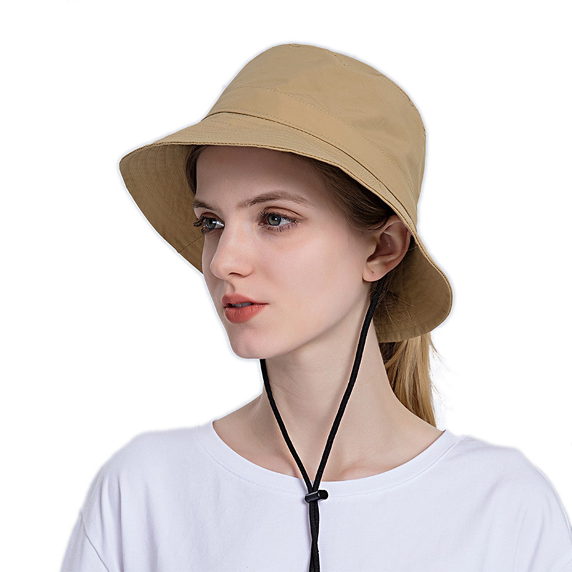 Anna-Kaci Bucket Hat Wide Brim UV Protection Lightweight Packable Outdoor Sun Hat with Adjustable Chin Strap