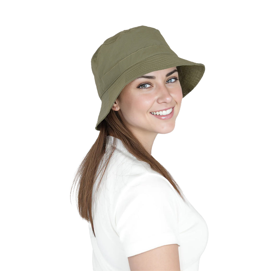 Anna-Kaci Bucket Hat Wide Brim UV Protection Lightweight Packable Outdoor Sun Hat with Adjustable Chin Strap