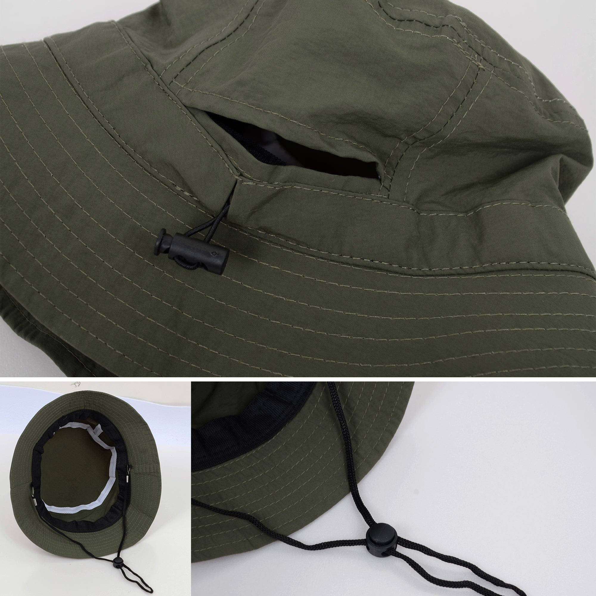 Anna-Kaci Bucket Hat Wide Brim UV Protection Lightweight Packable Outdoor Sun Hat with Adjustable Chin Strap