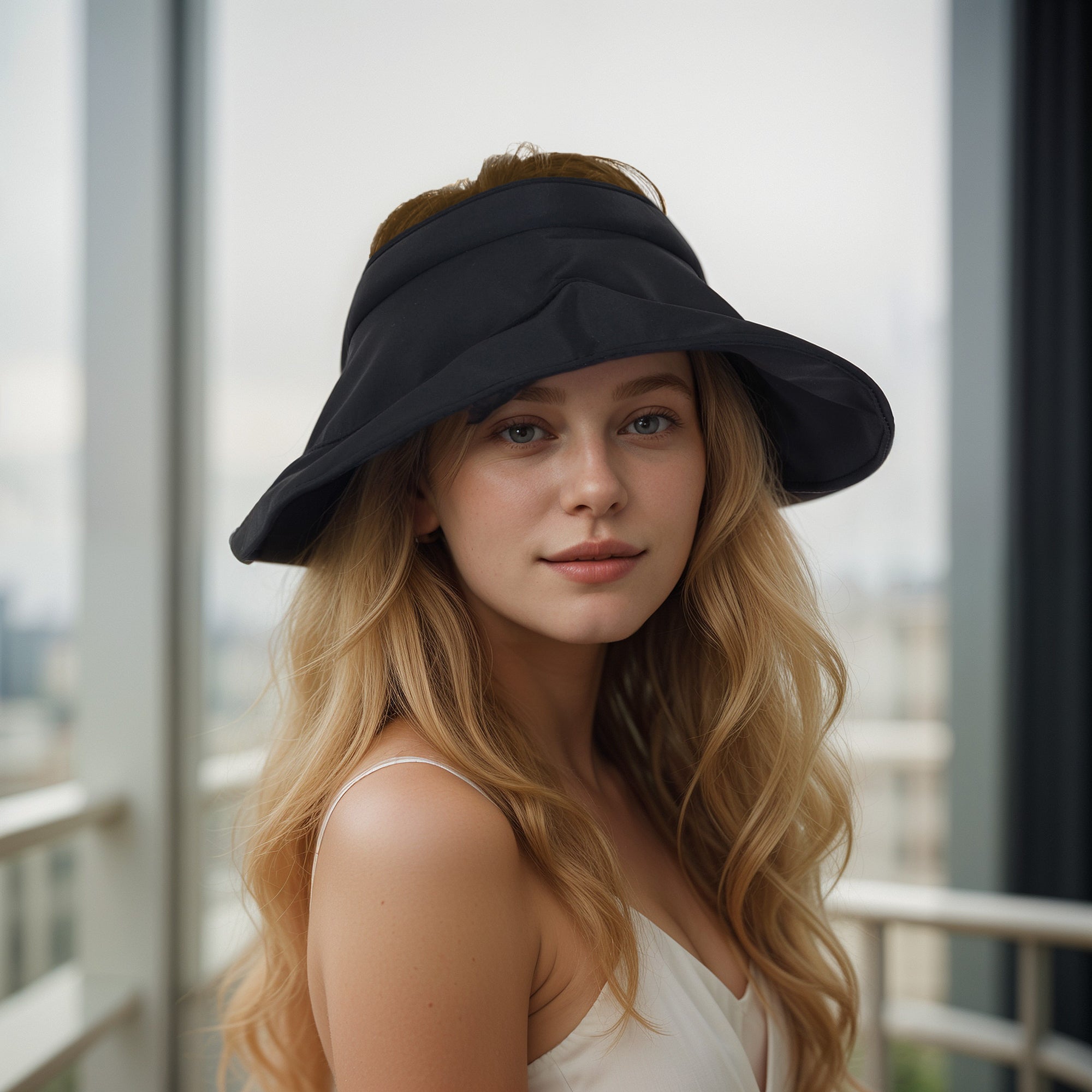 Anna-Kaci Women's Wide Brim Visor Stylish Foldable UPF50+ Sun Protection Hat