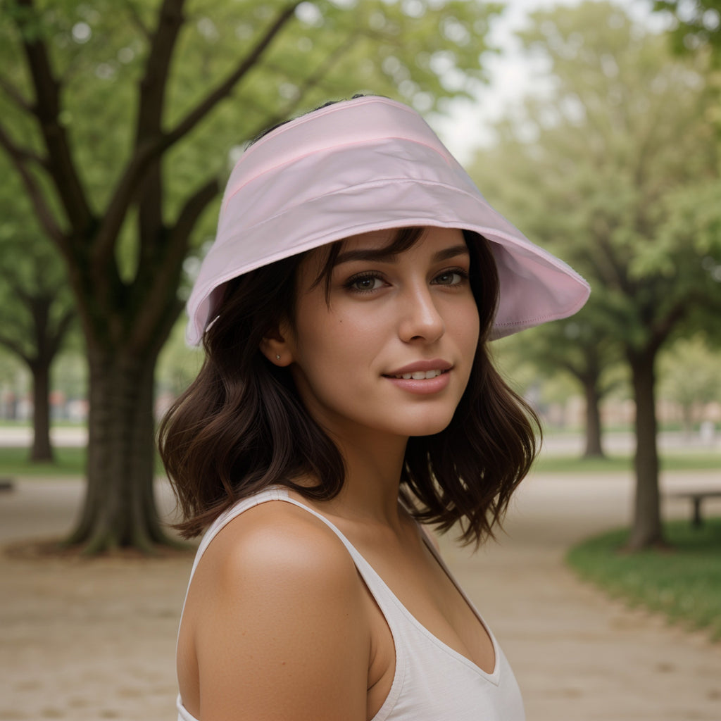 Anna-Kaci Women's Wide Brim Visor Stylish Foldable UPF50+ Sun Protection Hat