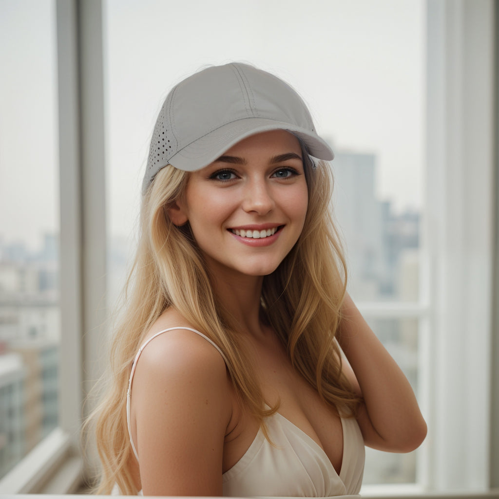Anna-Kaci Women's Perforated Sports Baseball Cap Stylish Anti-UV Sun Protection Hat