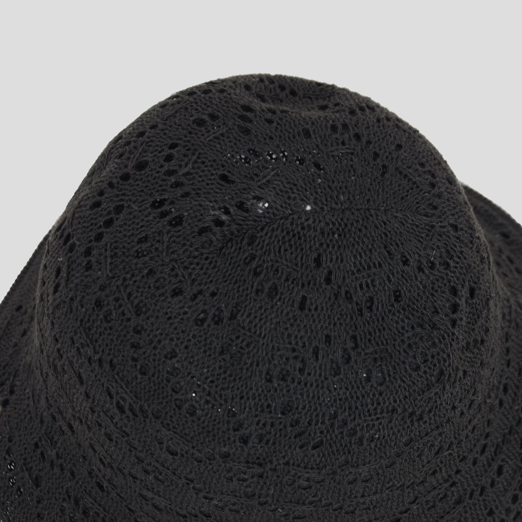 Anna-Kaci Women's Crocheted Bucket Hat Foldable Breathable Sun Protection