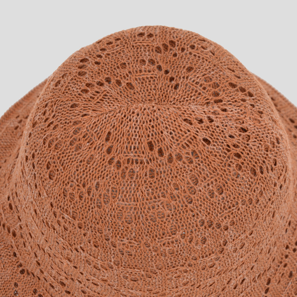 Anna-Kaci Women's Crocheted Bucket Hat Foldable Breathable Sun Protection