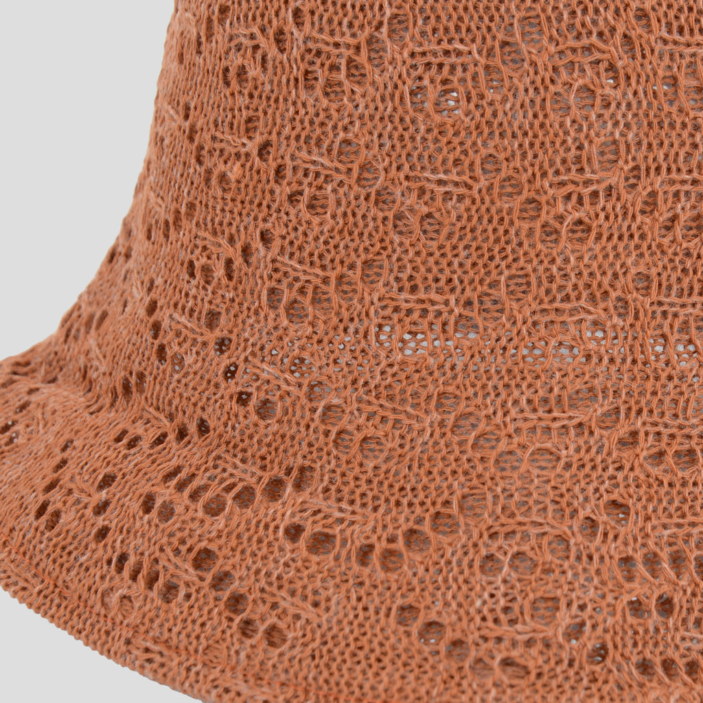 Anna-Kaci Women's Crocheted Bucket Hat Foldable Breathable Sun Protection