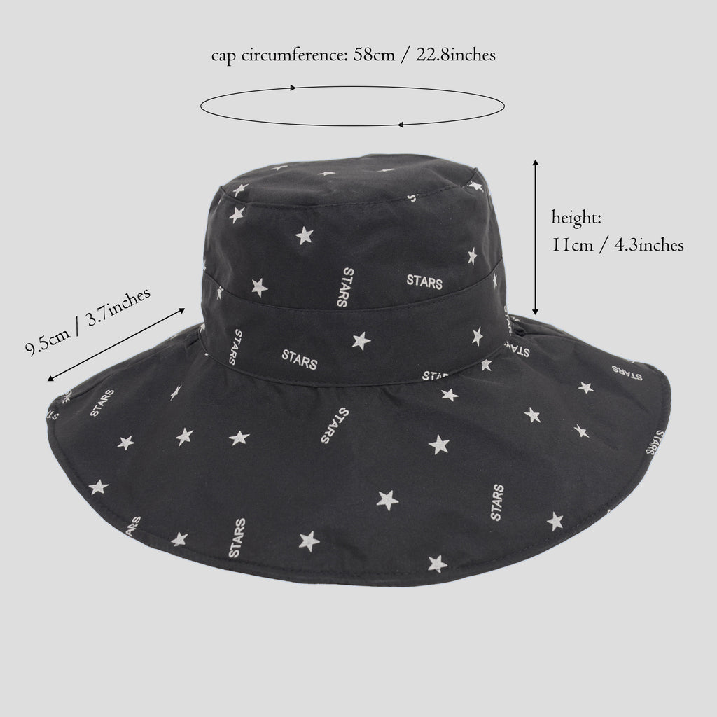 Anna-Kaci Women's Star Print Bucket Hats Reversible Anti-UV Hat