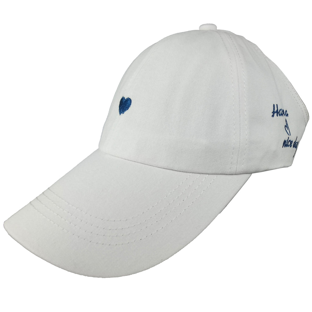 Anna-Kaci Women's Embroidered Baseball Cap Large Bun Half Hollow Top Soft Cotton Trucker Hat