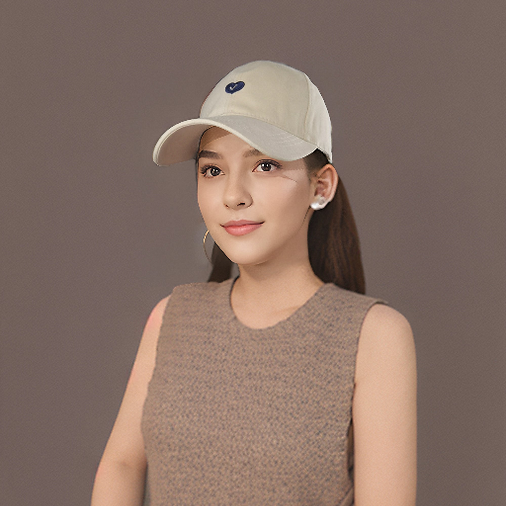 Anna-Kaci Women's Embroidered Baseball Cap Low Bun Large Head Circumference Soft Cotton Trucker Hat