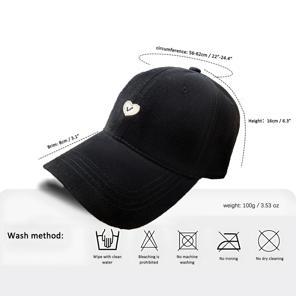 Anna-Kaci Women's Embroidered Baseball Cap Low Bun Large Head Circumference Soft Cotton Trucker Hat