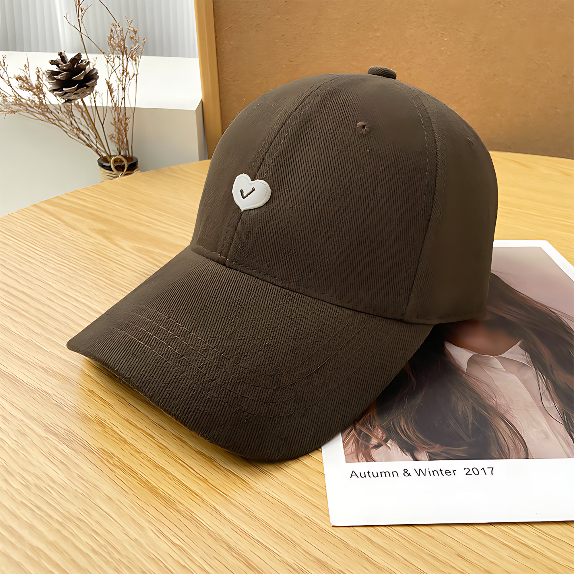 Anna-Kaci Women's Embroidered Baseball Cap Low Bun Large Head Circumference Soft Cotton Trucker Hat