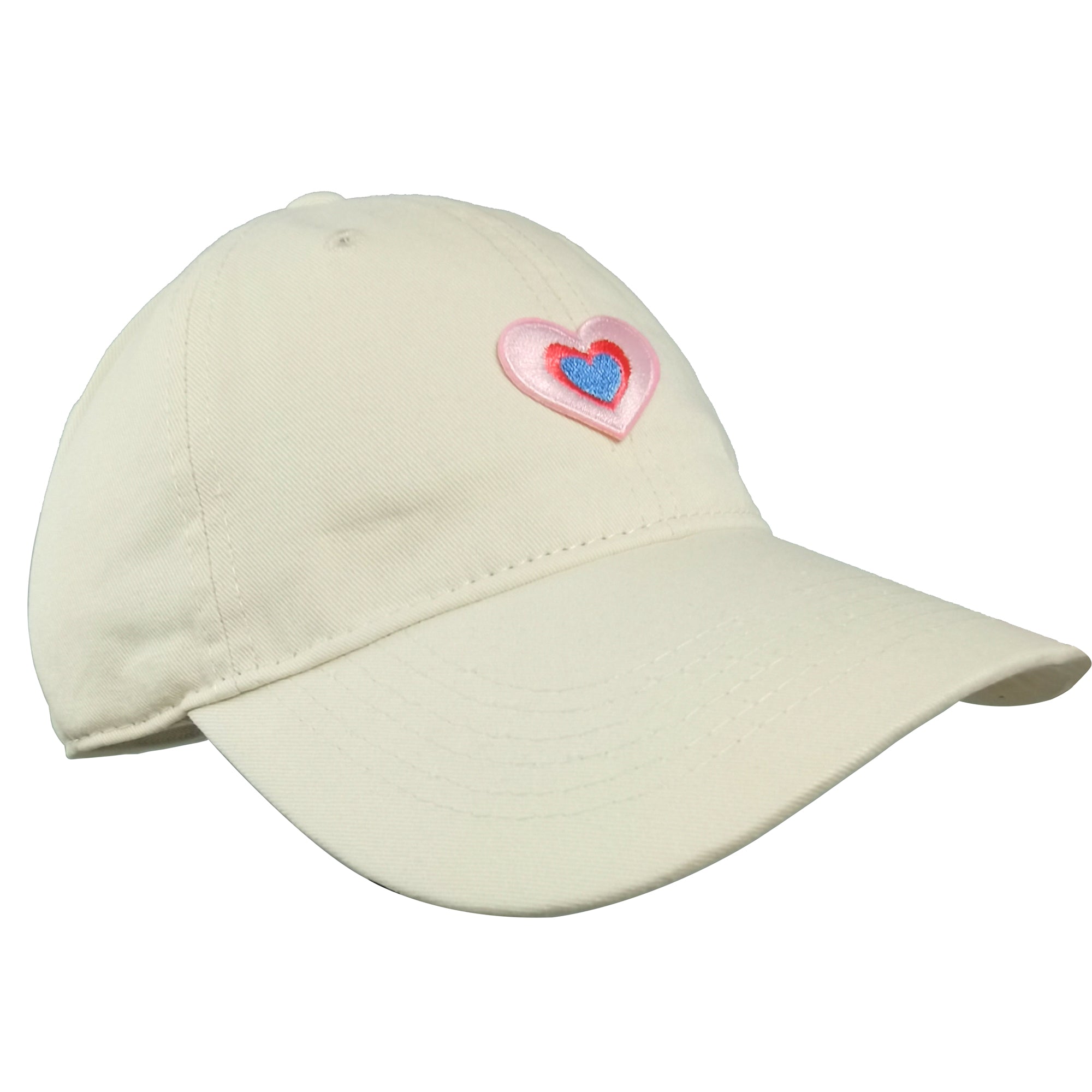 Anna-Kaci Women's Heart Embroidered Baseball Cap Low Bun Soft Cotton Trucker Hat