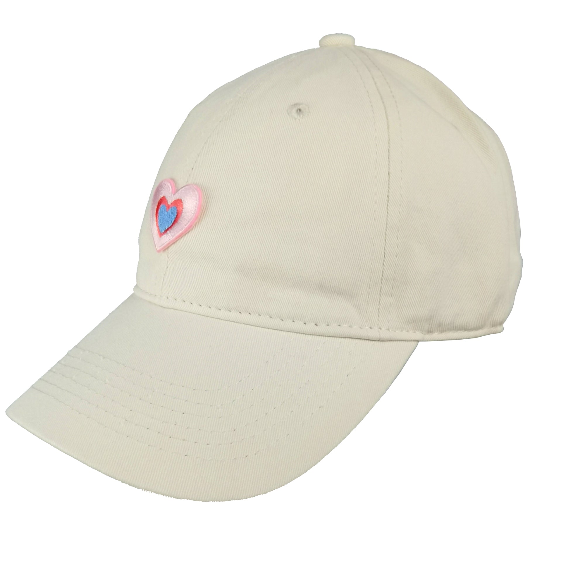 Anna-Kaci Women's Heart Embroidered Baseball Cap Low Bun Soft Cotton Trucker Hat