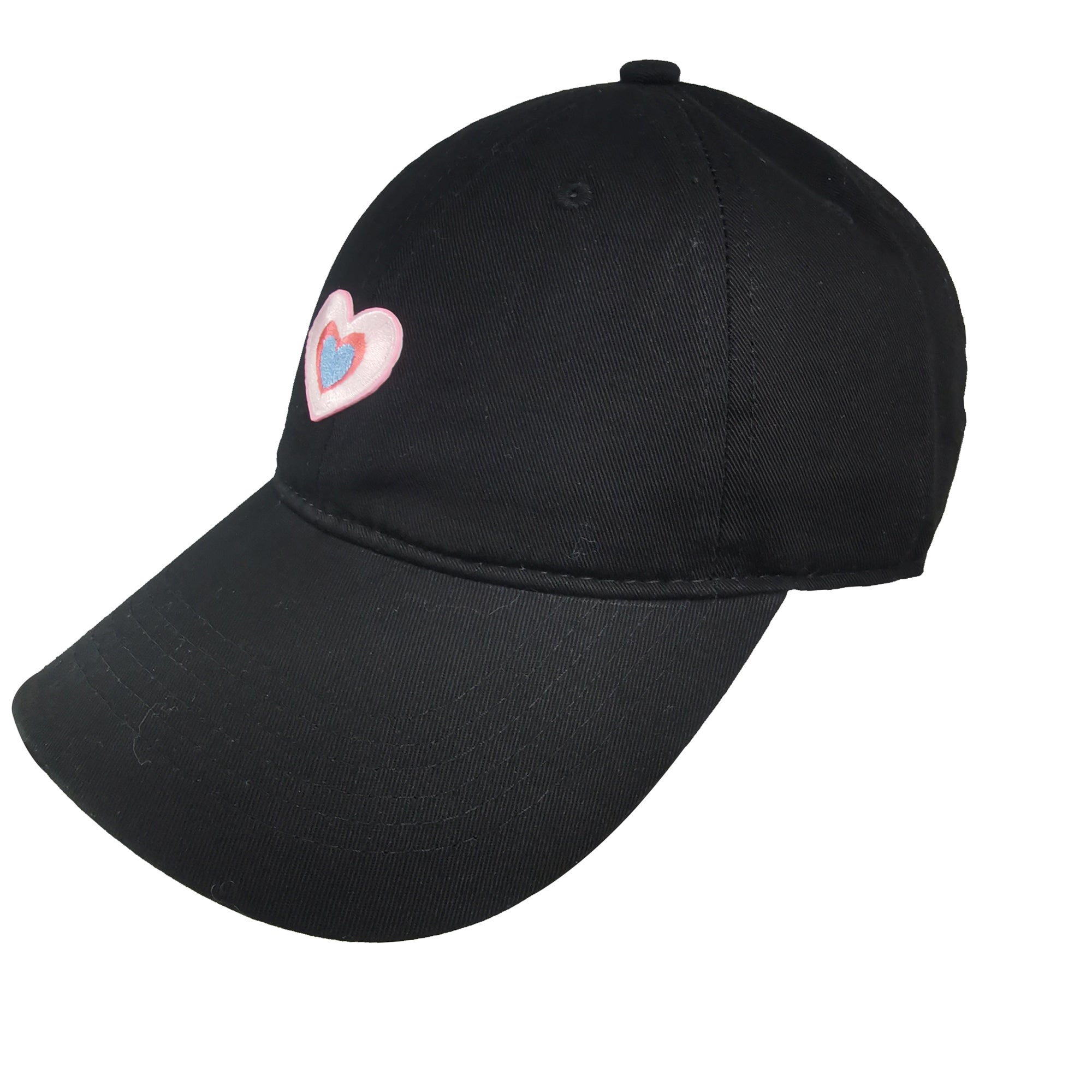 Anna-Kaci Women's Heart Embroidered Baseball Cap Low Bun Soft Cotton Trucker Hat