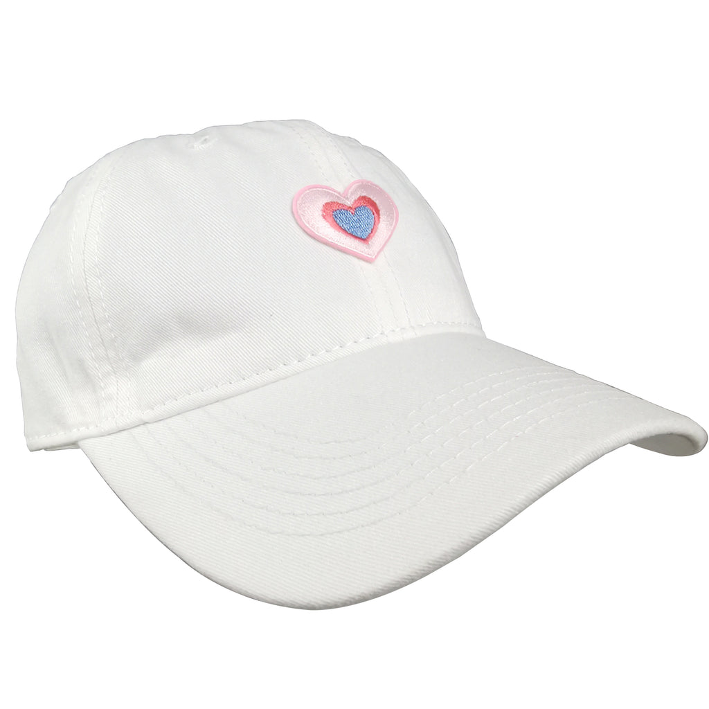 Anna-Kaci Women's Heart Embroidered Baseball Cap Low Bun Soft Cotton Trucker Hat
