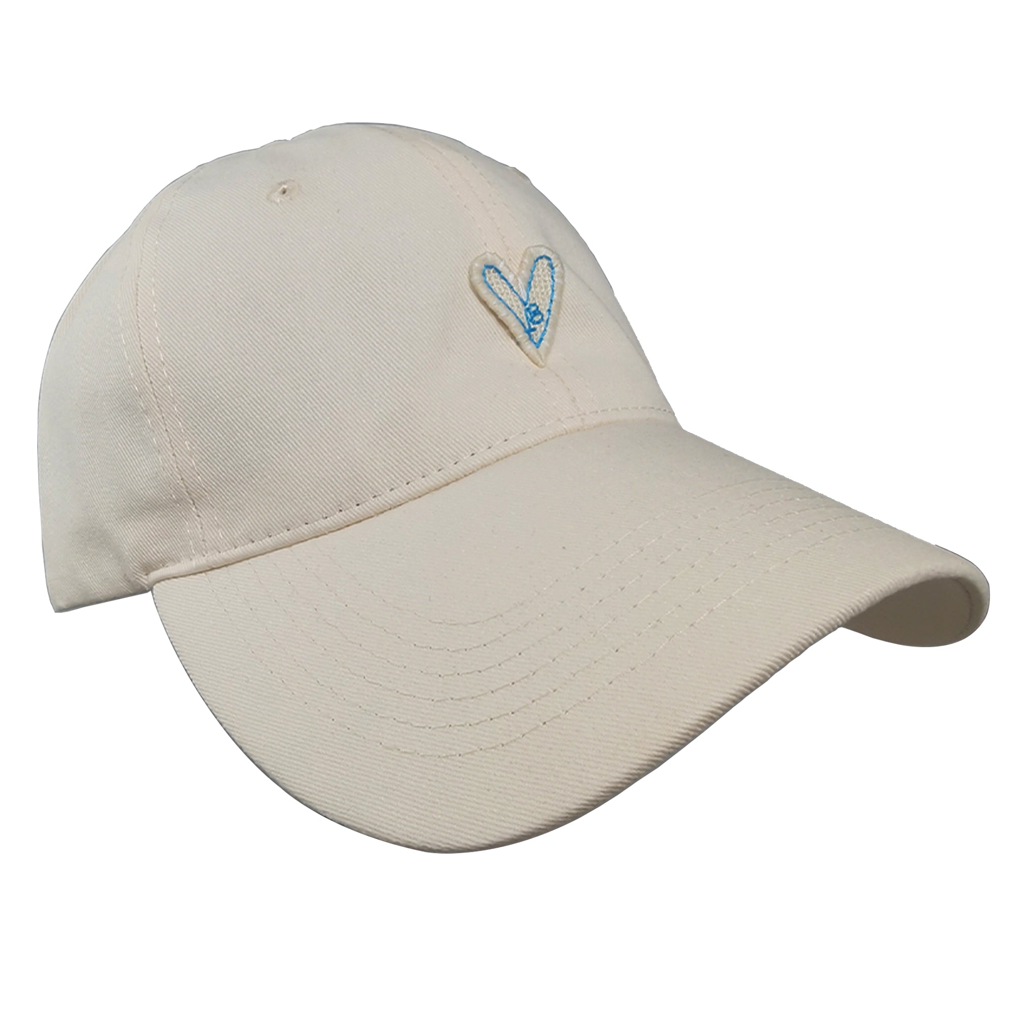 Anna-Kaci Women's Heart Embroidered Baseball Cap Low Bun Soft Cotton Trucker Hat