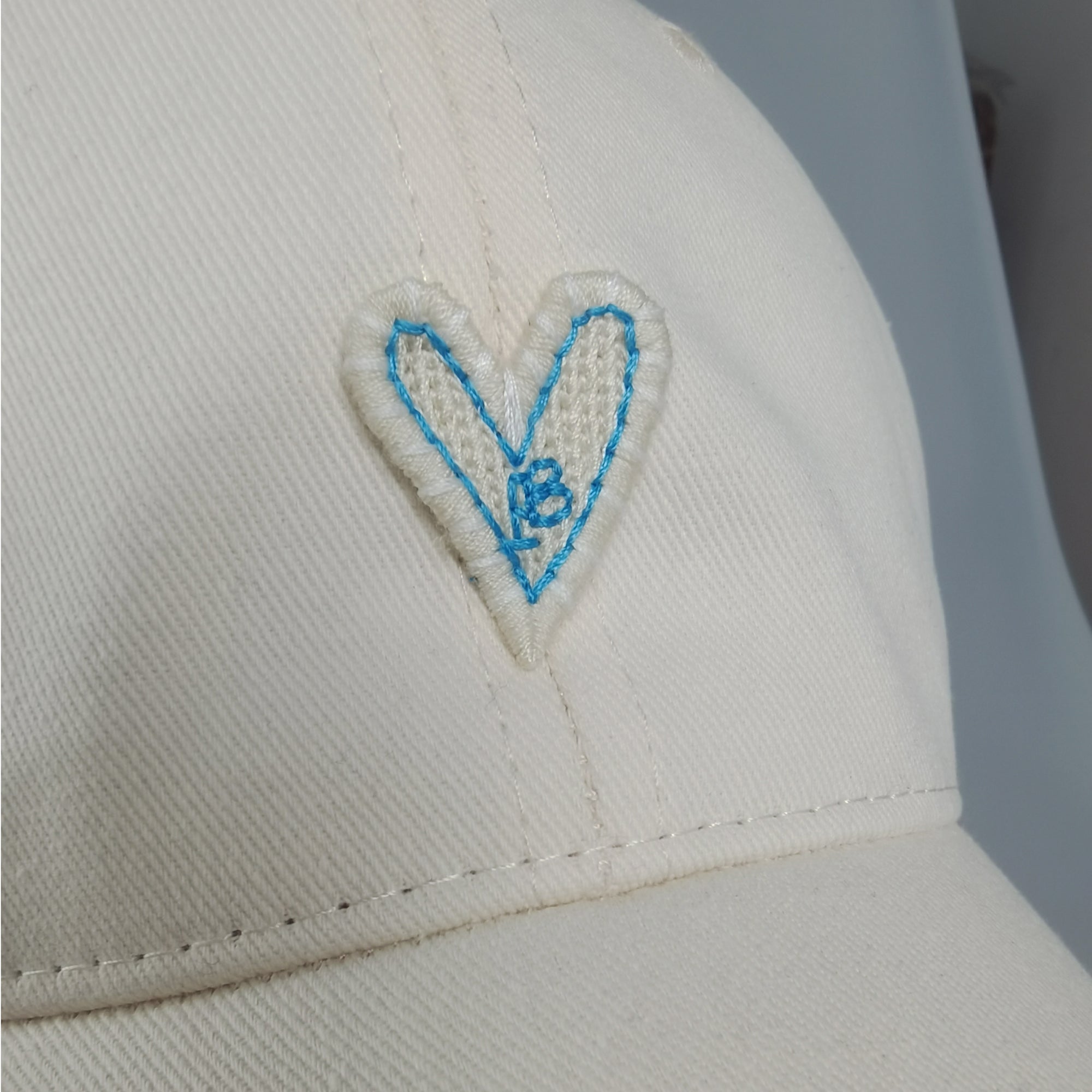 Anna-Kaci Women's Heart Embroidered Baseball Cap Low Bun Soft Cotton Trucker Hat