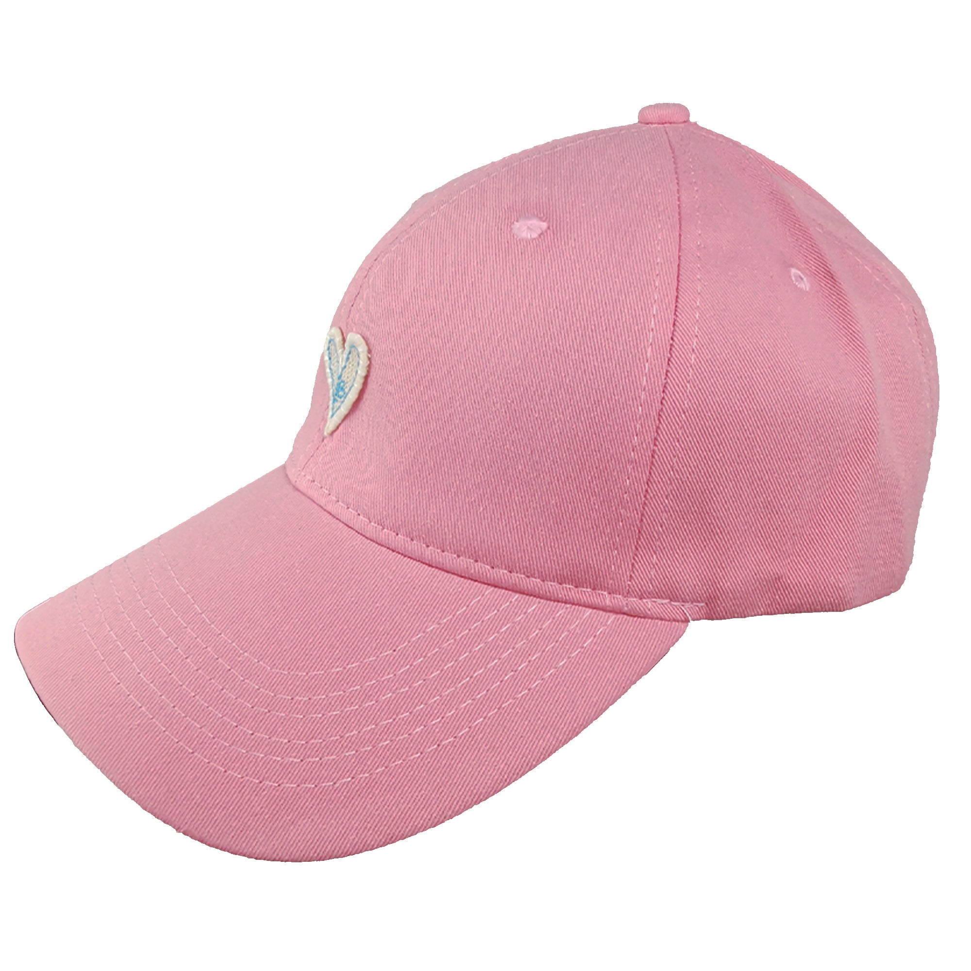 Anna-Kaci Women's Heart Embroidered Baseball Cap Low Bun Soft Cotton Trucker Hat