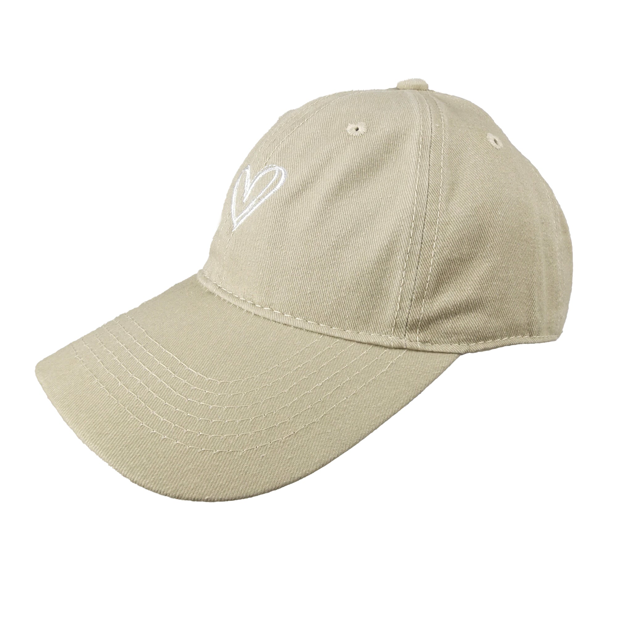 Anna-Kaci Women's Heart Embroidered Baseball Cap Low Bun Soft Cotton Trucker Hat