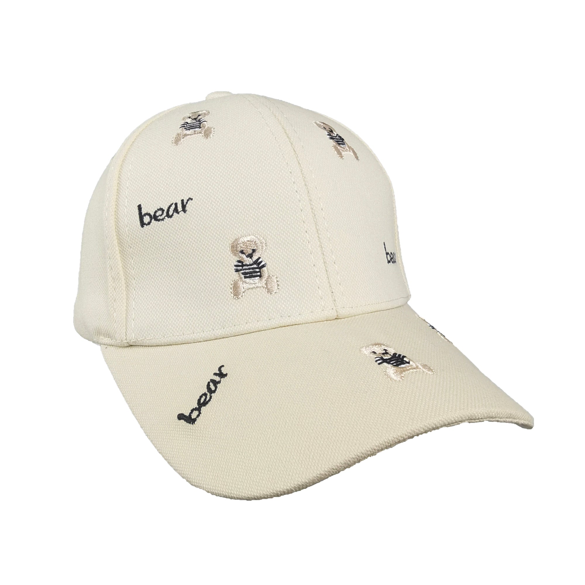 Anna-Kaci Women's Bear Embroidered Baseball Cap Low Bun Large Head Circumference Soft Cotton Trucker Hat