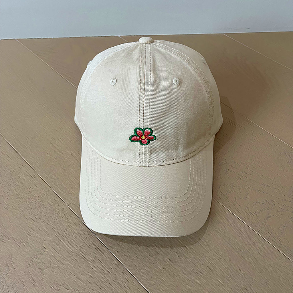 Anna-Kaci Women's Flower Embroidered Baseball Cap Low Bun Soft Cotton Trucker Hat