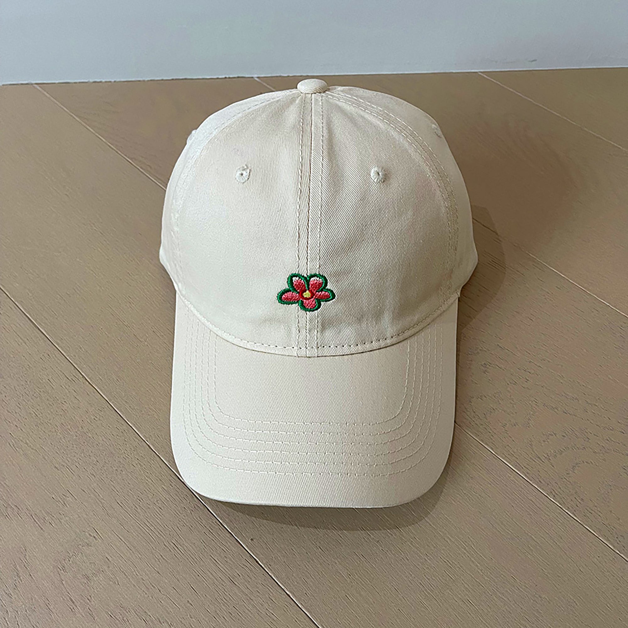 Anna-Kaci Women's Flower Embroidered Baseball Cap Low Bun Soft Cotton Trucker Hat