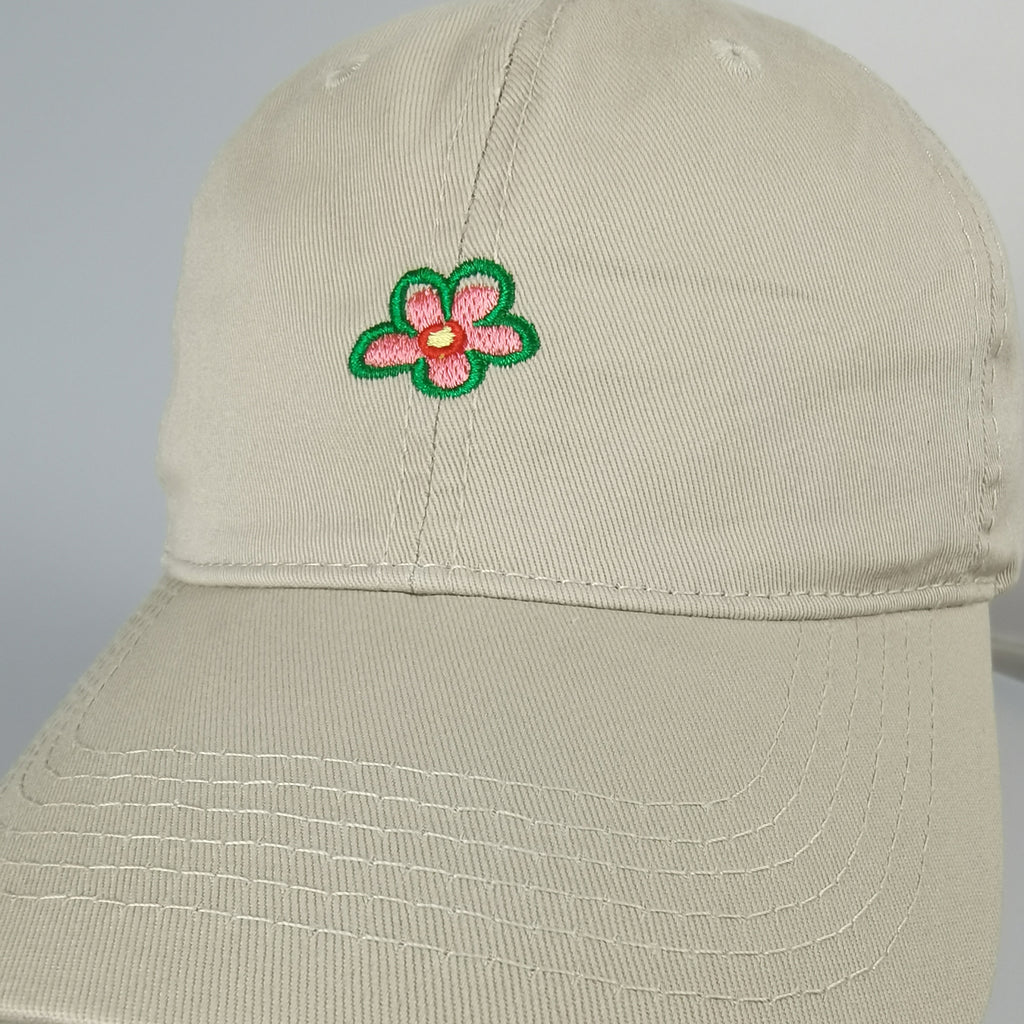 Anna-Kaci Women's Flower Embroidered Baseball Cap Low Bun Soft Cotton Trucker Hat
