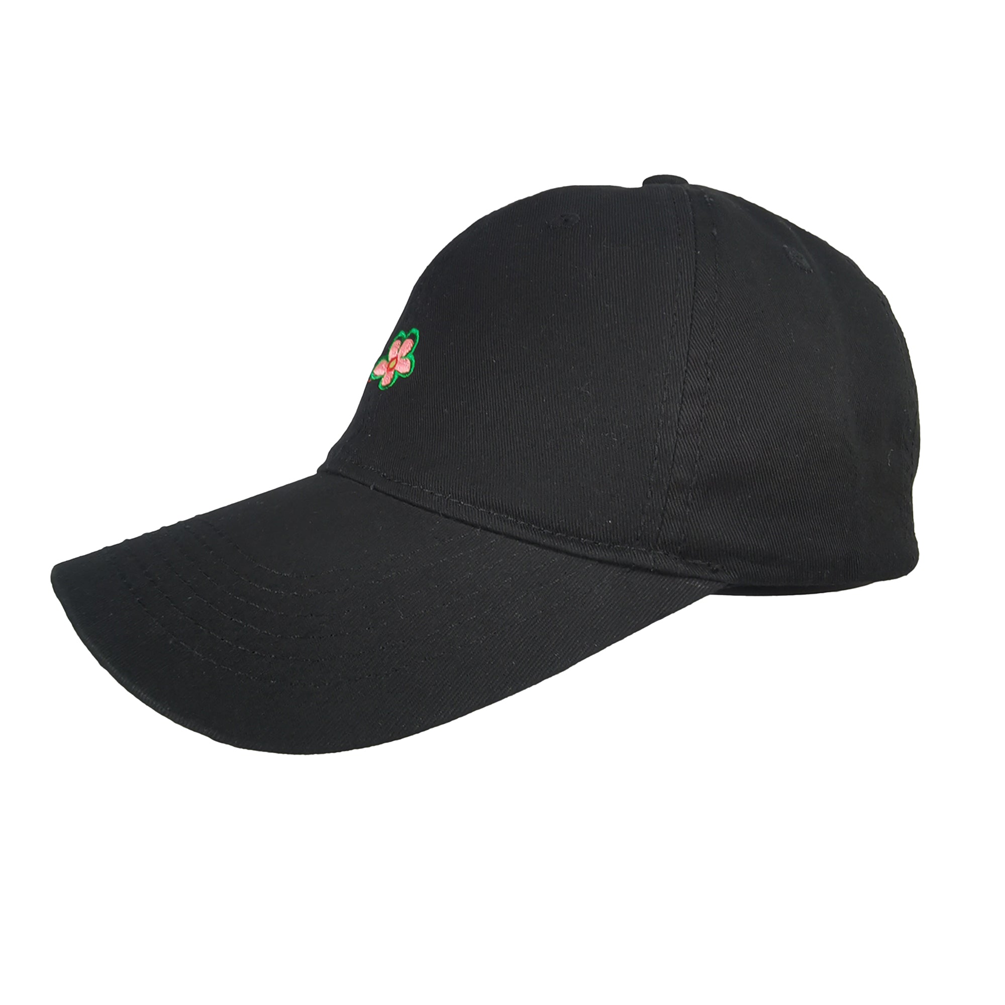Anna-Kaci Women's Flower Embroidered Baseball Cap Low Bun Soft Cotton Trucker Hat