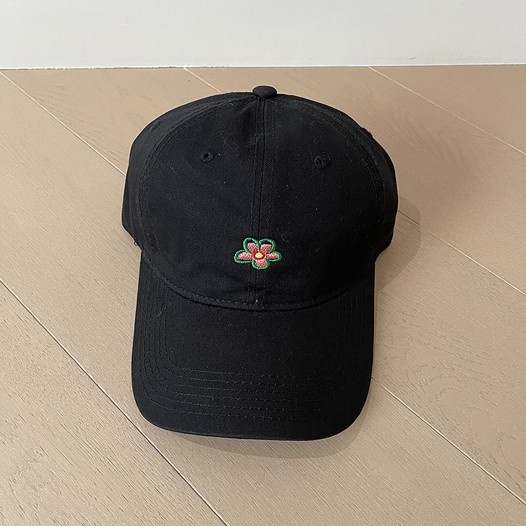 Anna-Kaci Women's Flower Embroidered Baseball Cap Low Bun Soft Cotton Trucker Hat