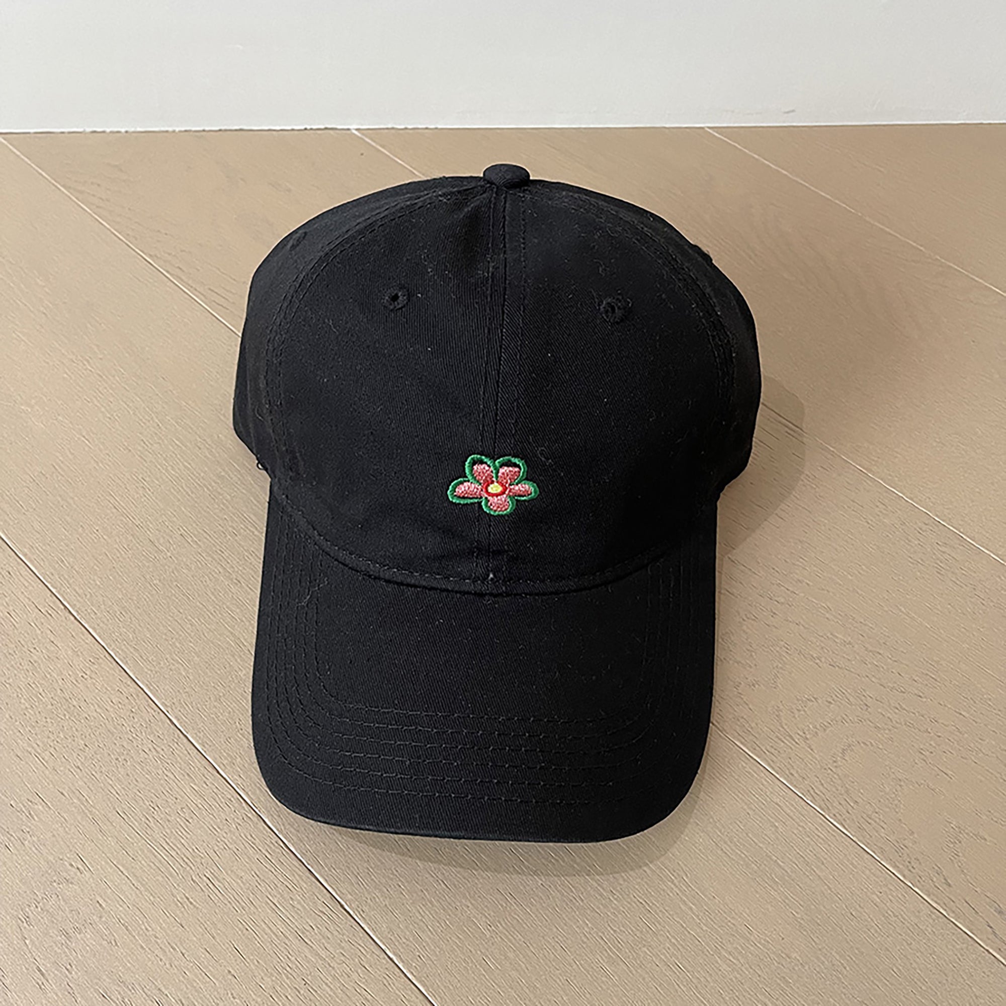 Anna-Kaci Women's Flower Embroidered Baseball Cap Low Bun Soft Cotton Trucker Hat