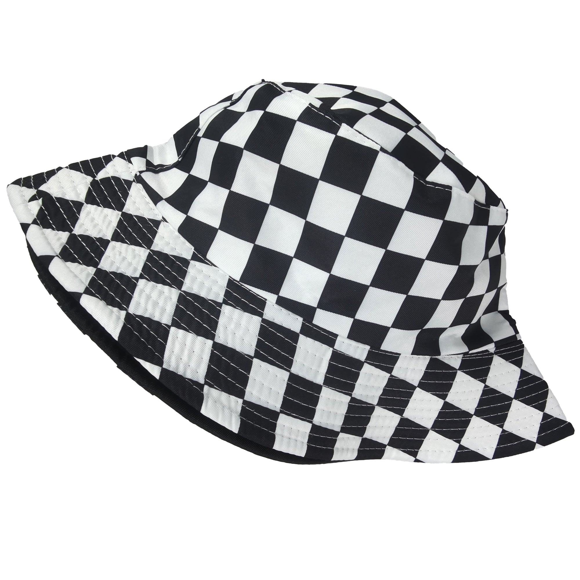 Anna-Kaci Women's Bucket Hats Reversible Checkered Pattern Fisherman Cap