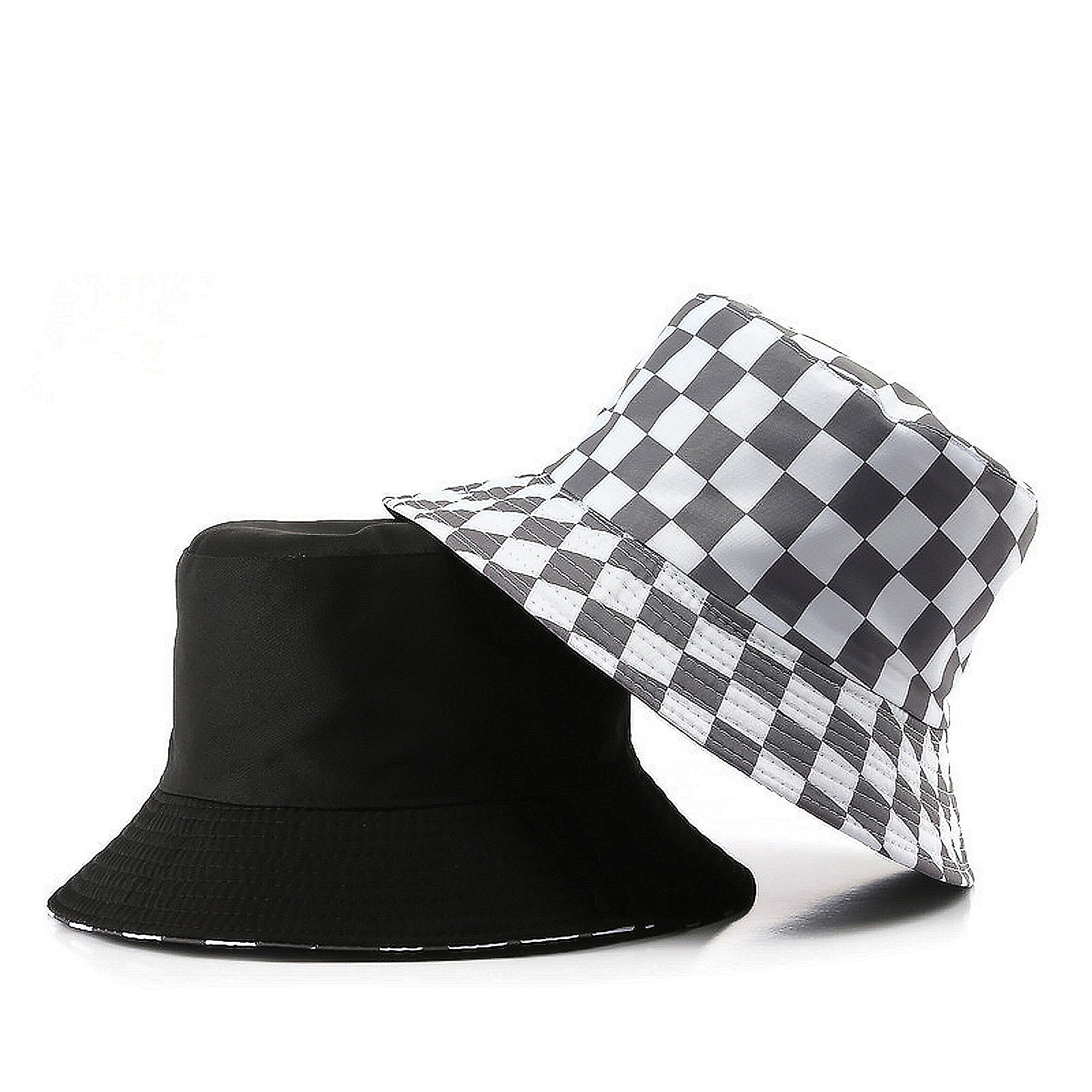 Anna-Kaci Women's Bucket Hats Reversible Checkered Pattern Fisherman Cap