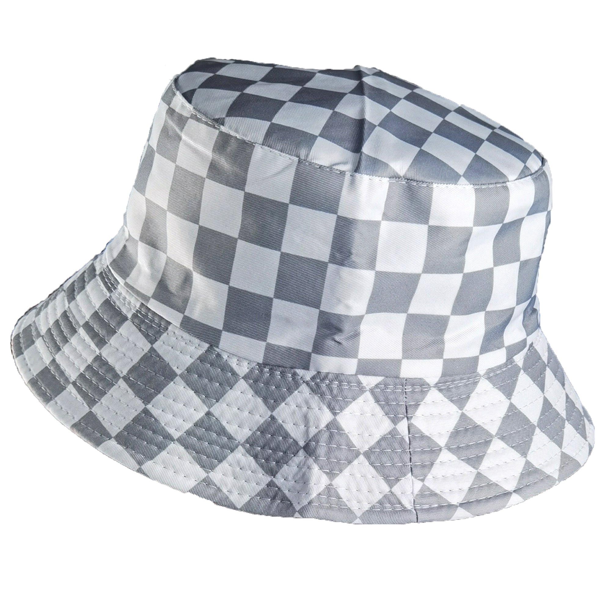 Anna-Kaci Women's Bucket Hats Reversible Checkered Pattern Fisherman Cap