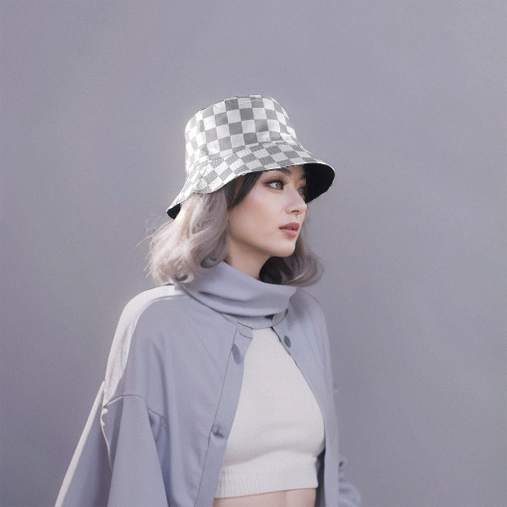 Anna-Kaci Women's Bucket Hats Reversible Checkered Pattern Fisherman Cap