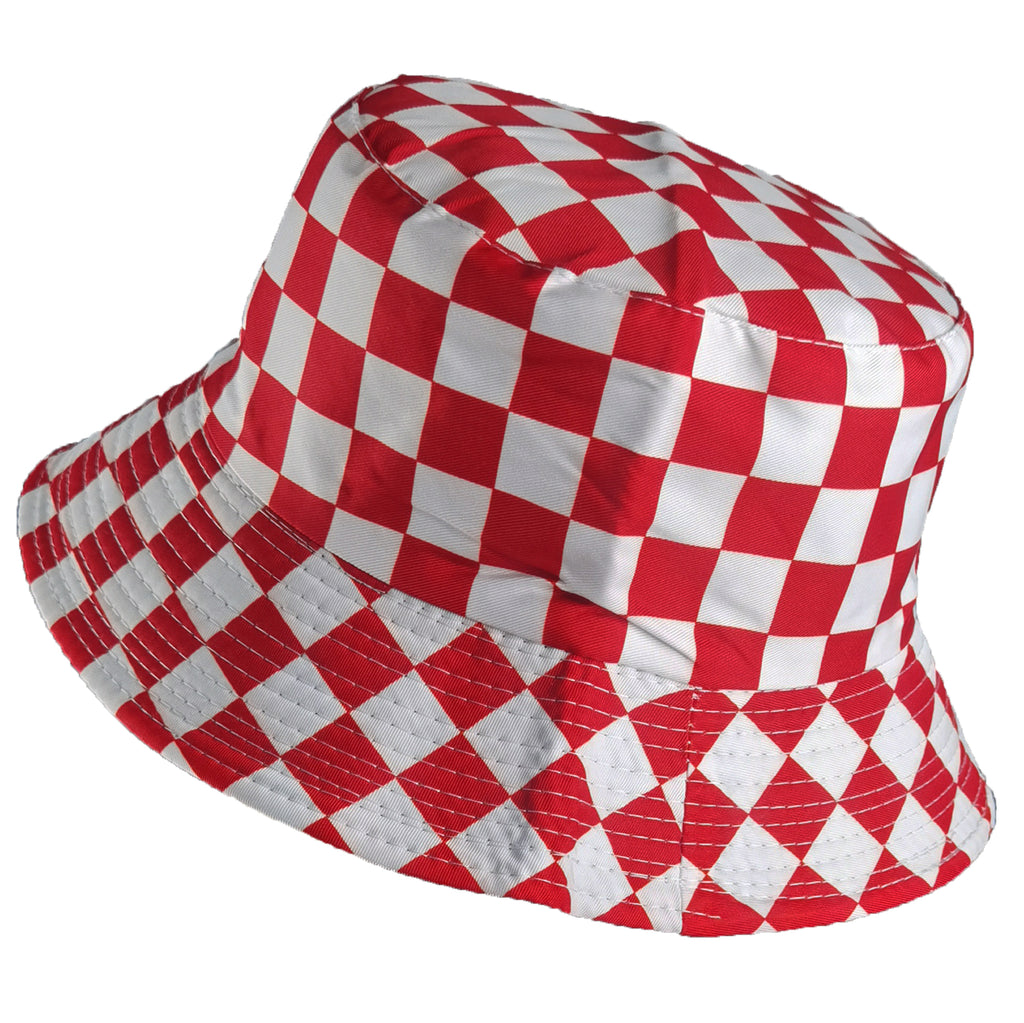 Anna-Kaci Women's Bucket Hats Reversible Checkered Pattern Fisherman Cap