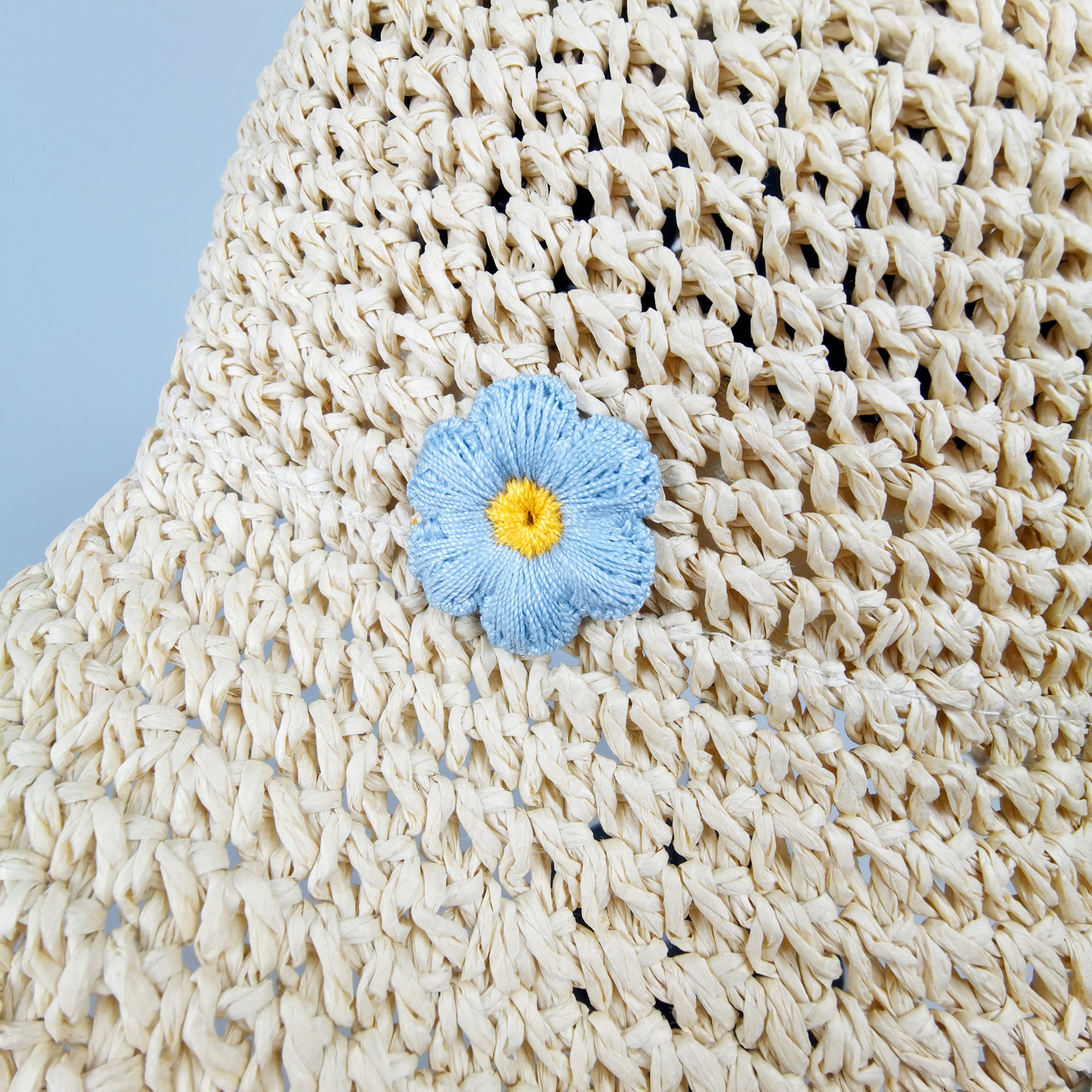 Anna-Kaci Women's Bucket Hats Flower Crochet Pattern Papyrus Fisherman Cap