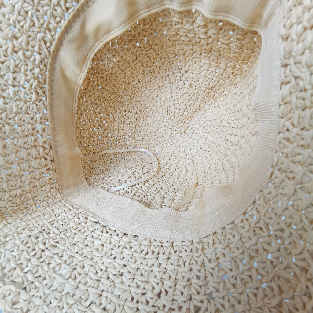 Anna-Kaci Women's Bucket Hats Flower Crochet Pattern Papyrus Fisherman Cap