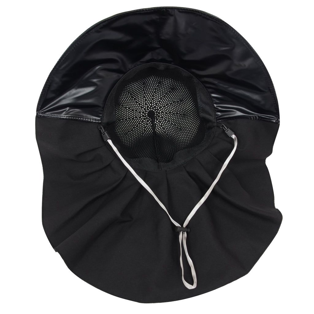 Anna-Kaci Womens Mesh Panel Wide Brim Sun Hat with Back Flap UV Protection and Tie Detail for Outdoor Activities