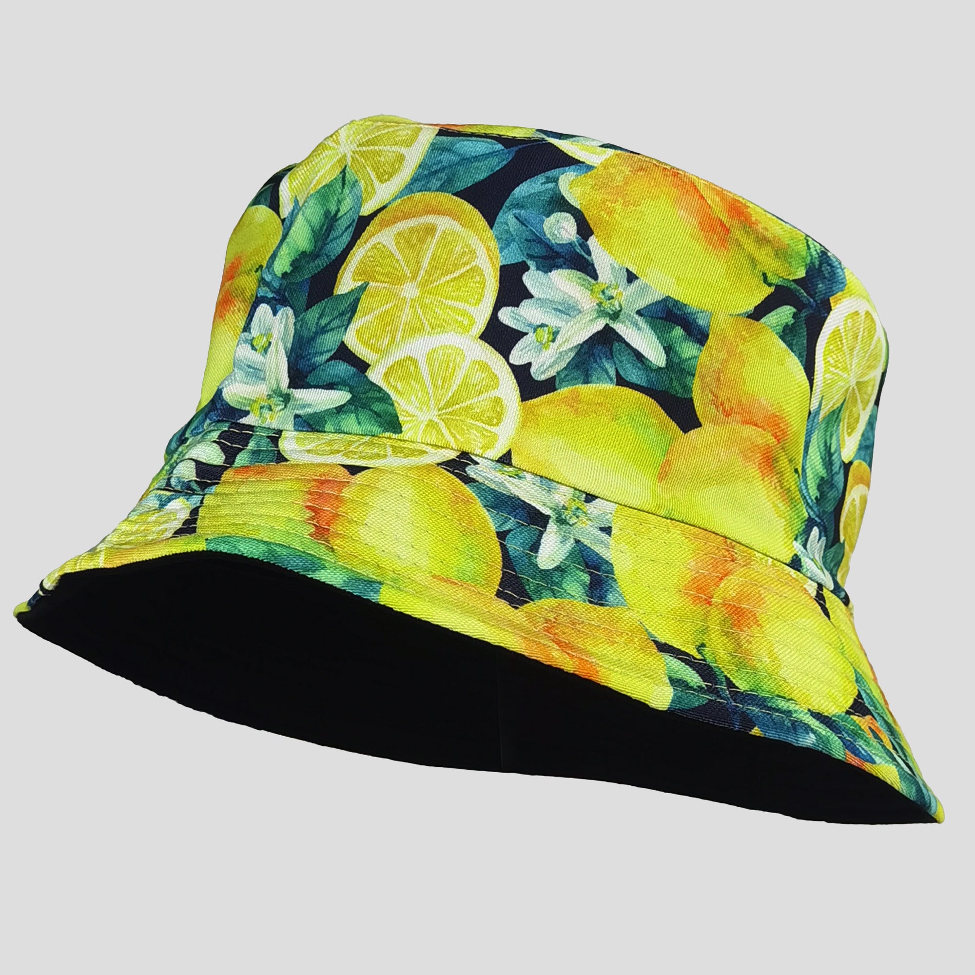 Anna-Kaci Women's Reversible Bucket Hat Stylish Fruit Printing Sun Protection
