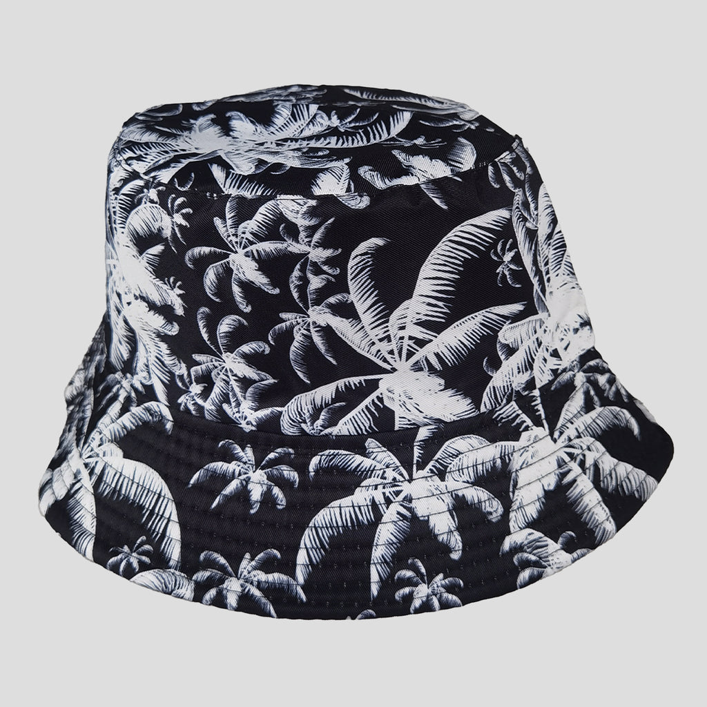 Anna-Kaci Women's Coconut Palm Print Bucket Hats Reversible Anti-UV Hat