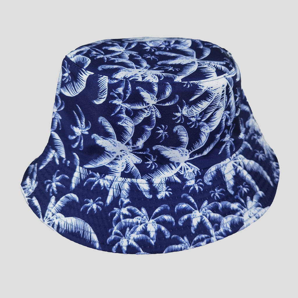 Anna-Kaci Women's Coconut Palm Print Bucket Hats Reversible Anti-UV Hat