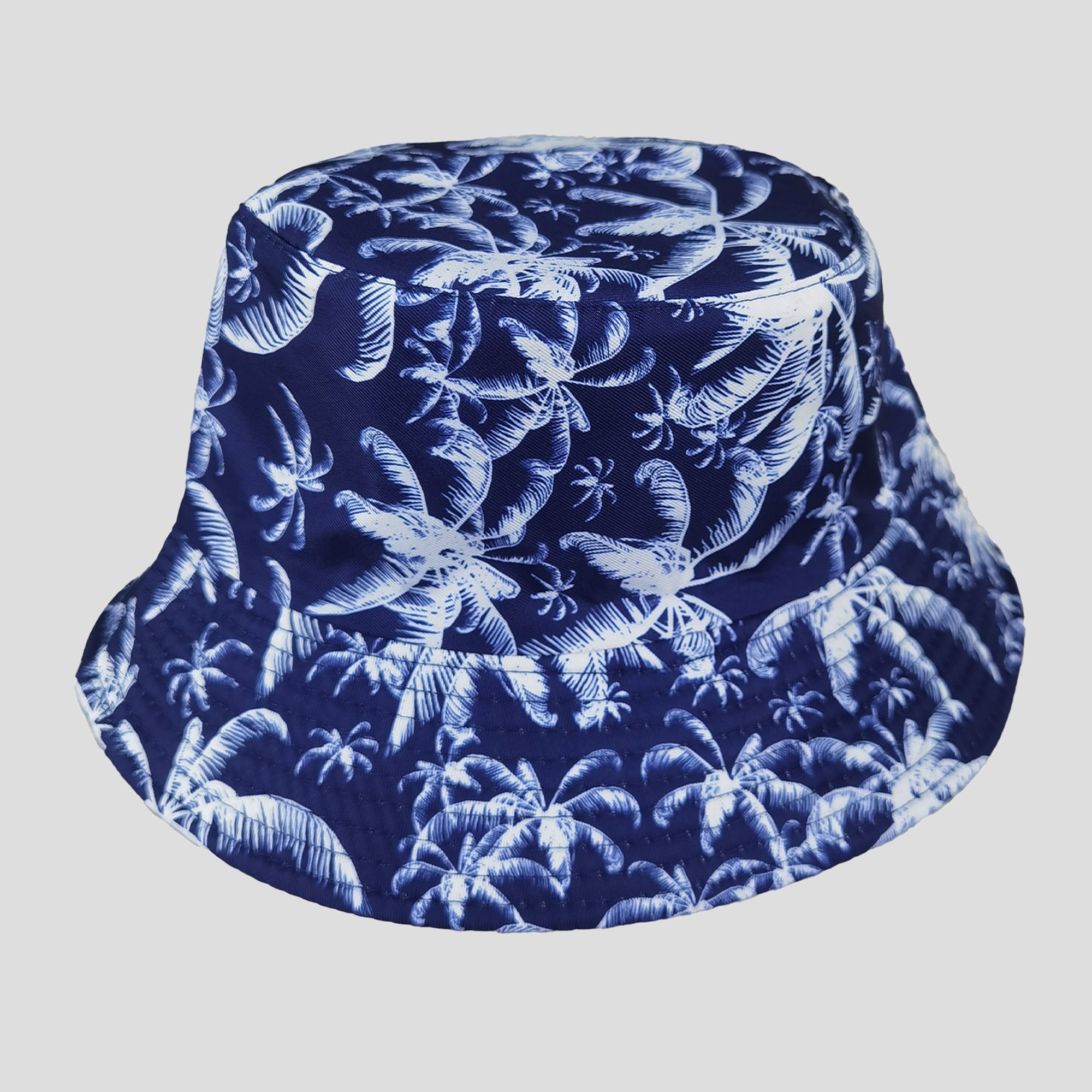 Anna-Kaci Women's Coconut Palm Print Bucket Hats Reversible Anti-UV Hat