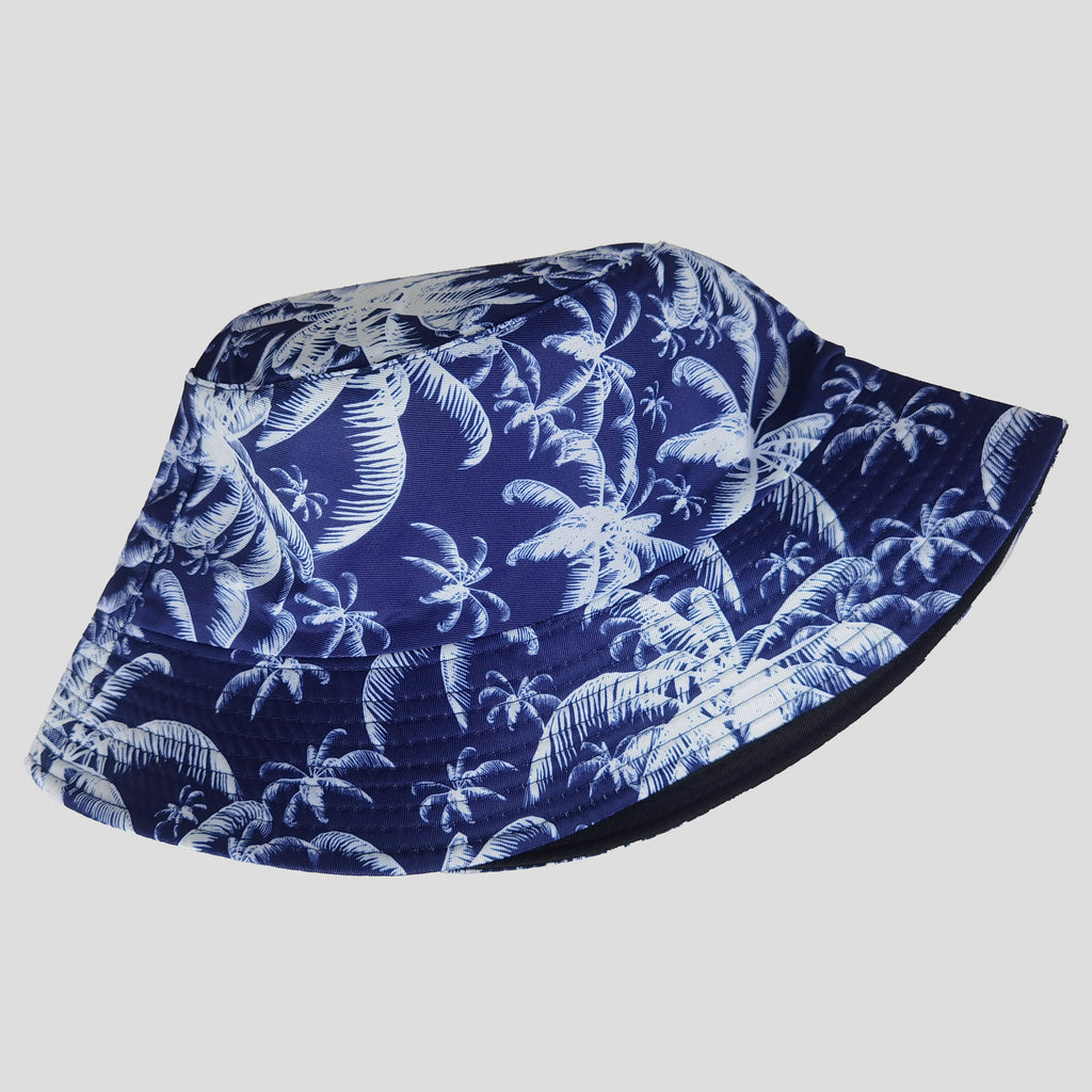 Anna-Kaci Women's Coconut Palm Print Bucket Hats Reversible Anti-UV Hat