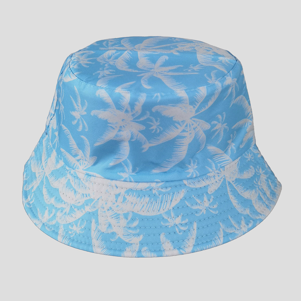 Anna-Kaci Women's Coconut Palm Print Bucket Hats Reversible Anti-UV Hat