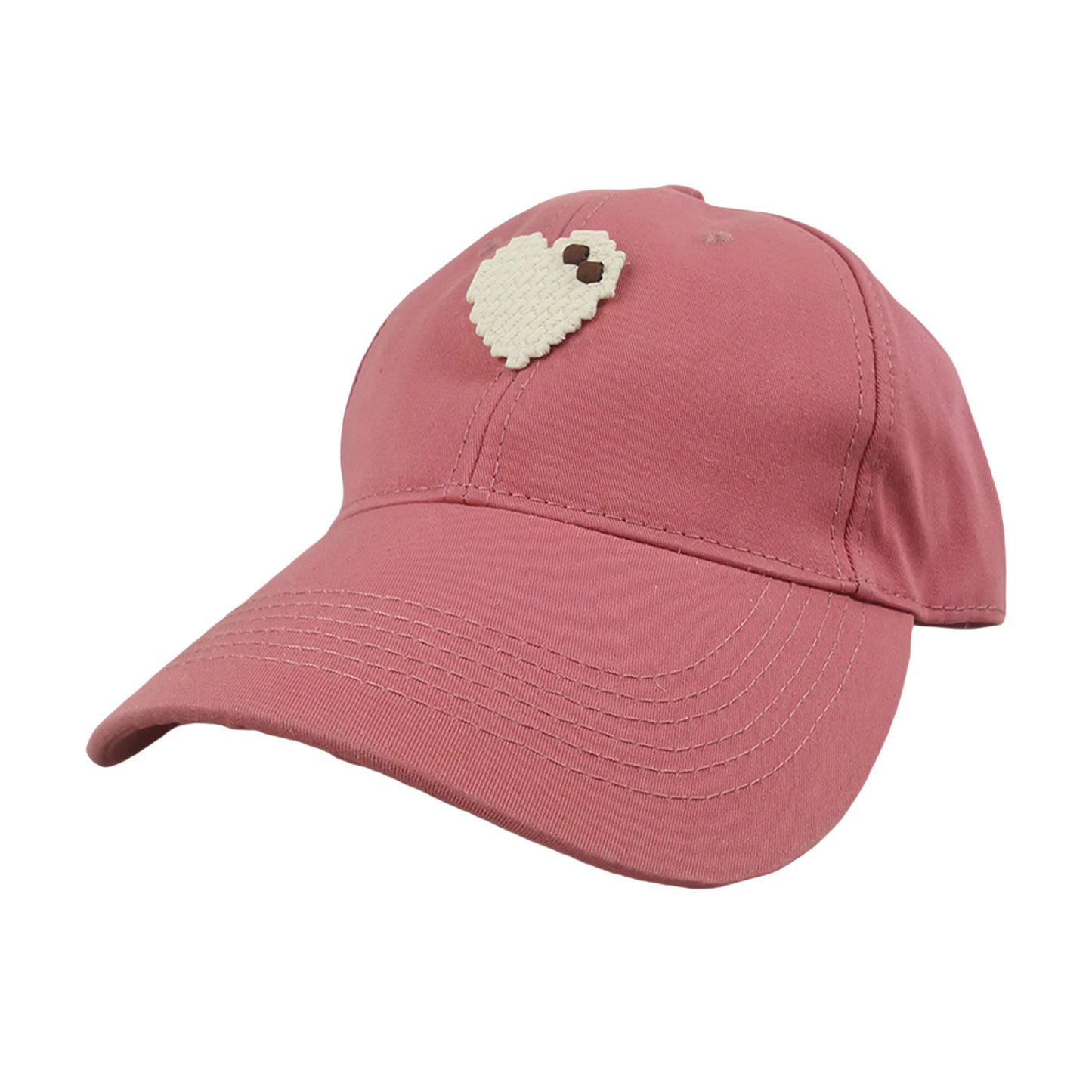 Anna-Kaci Women's Pixel Heart Wide - Brim Baseball Cap