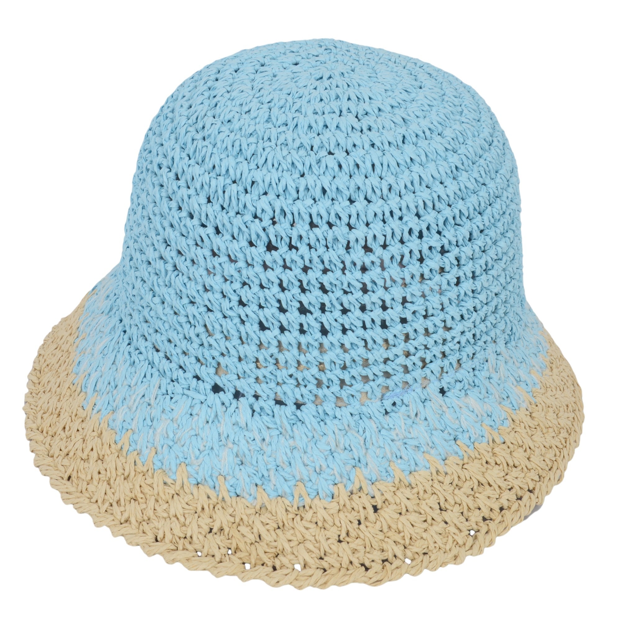 Anna-Kaci Women's Stylish Ombre Design Crochet Bucket Hat