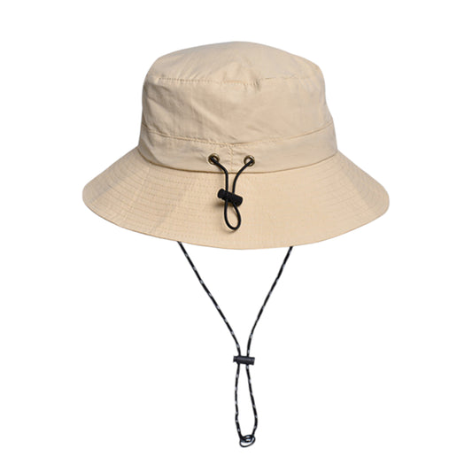 Anna-Kaci Water-Resistant Packable Bucket Hat with Adjustable Chin Strap Quick-Dry Fabric for Beach Hiking Camping and Outdoor Travel
