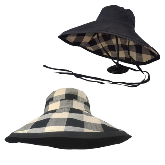 Anna-Kaci Women's Double-Sided Reversible Wide-Brim Sun Hat