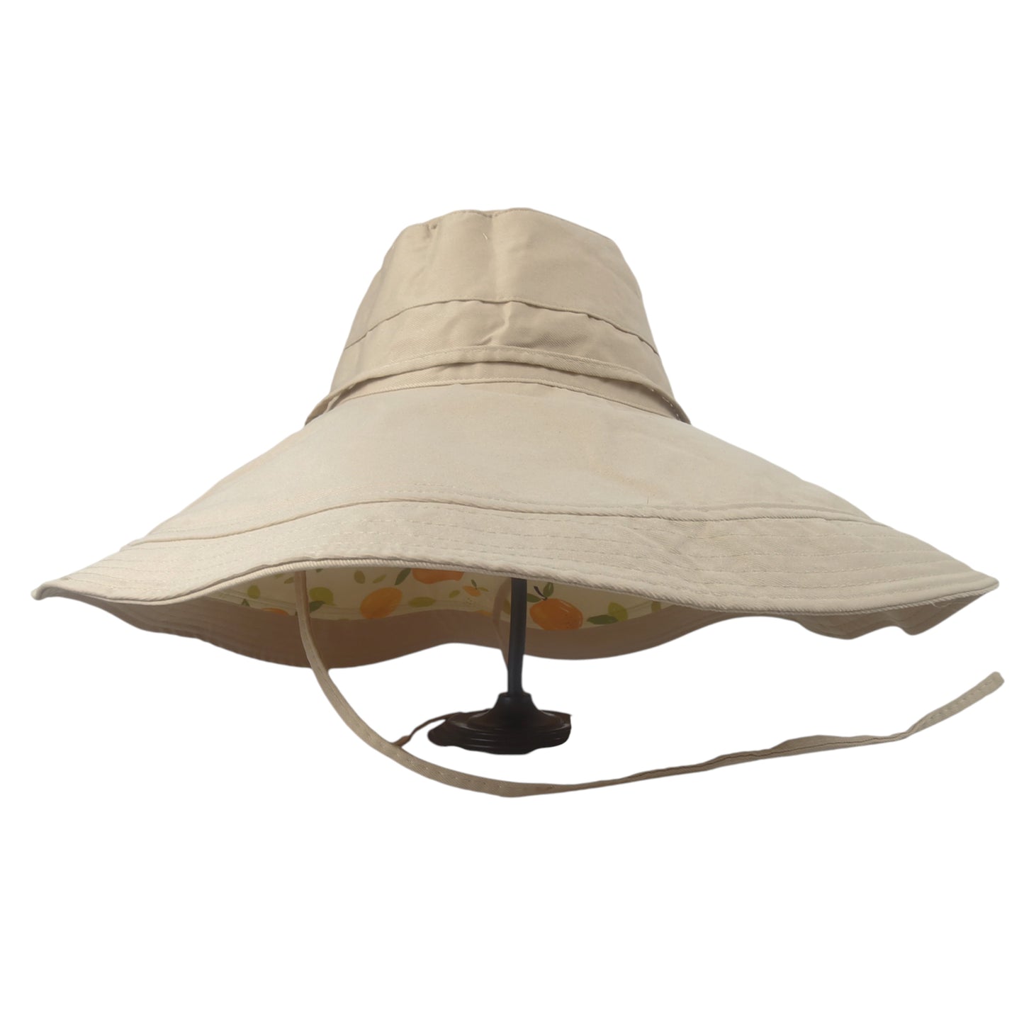 Anna-Kaci Women's Reversible Wide - Brim Sun Hat with Fruit Pattern Lining