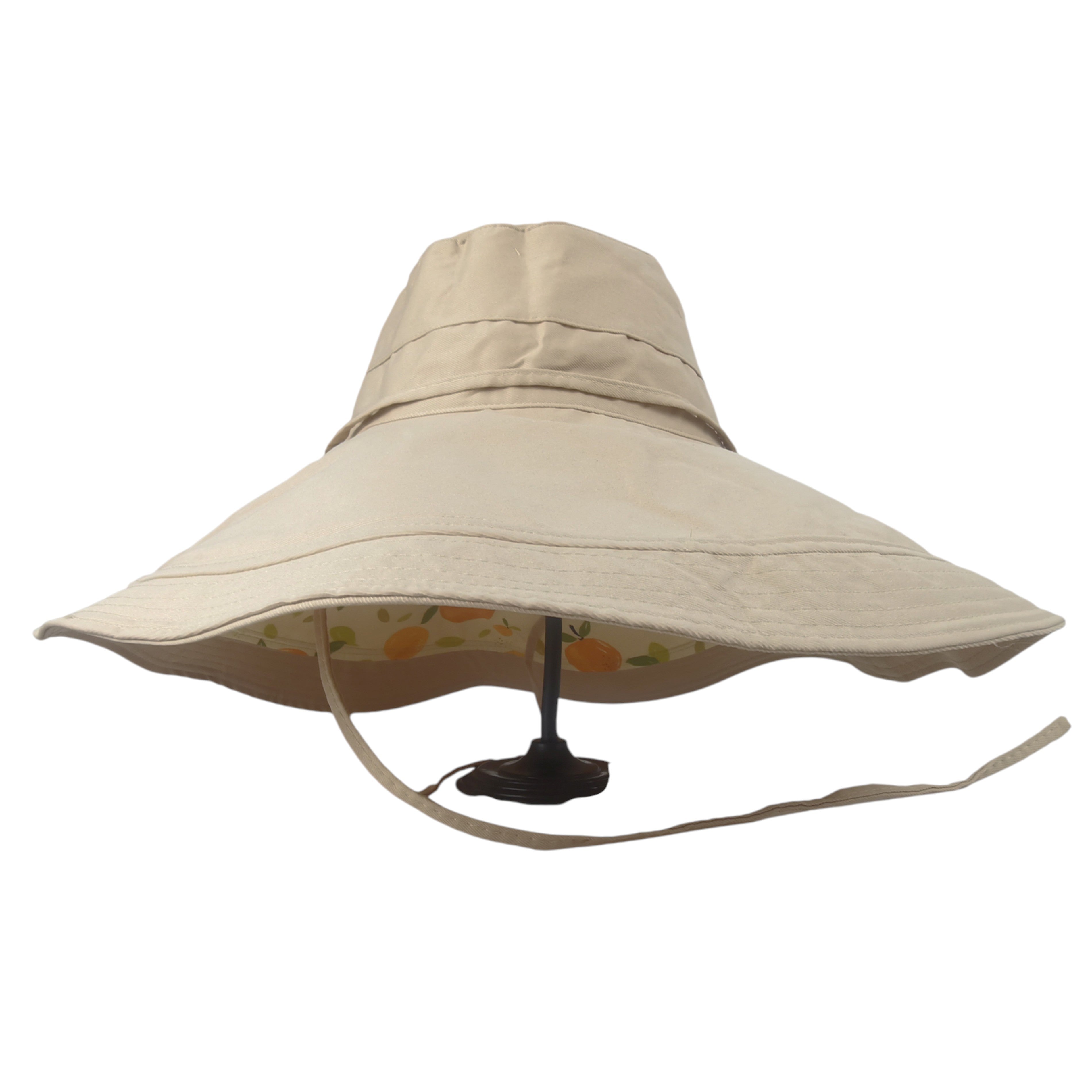 Anna-Kaci Women's Reversible Wide - Brim Sun Hat with Fruit Pattern Lining